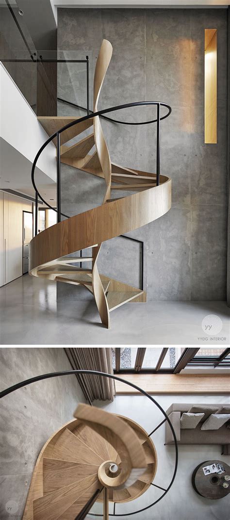 16 Modern Spiral Staircases Found In Homes Around The World