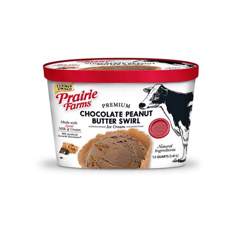 Chocolate Peanut Butter Swirl Ice Cream Prairie Farms Dairy Inc