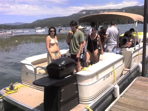 Party Barge Pontoon Boat On Bass Lake Justin Hall Flickr