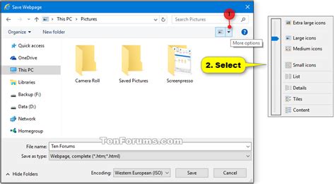 Change Folder View Layout In Windows 10 Tutorials