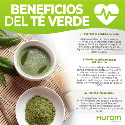 beneficios del té verde Hurom México El mejor extractor de jugos
