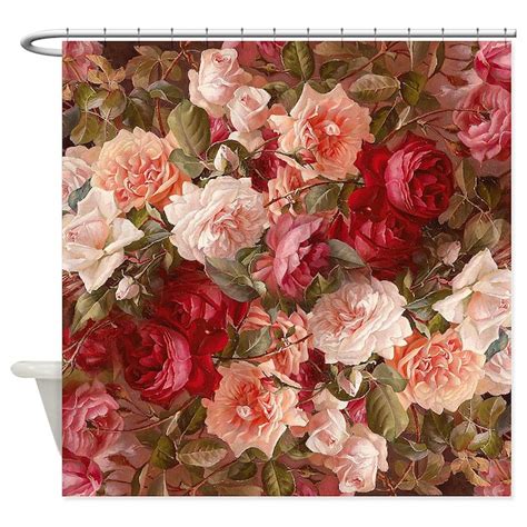 Floral Pink Roses Shower Curtain By Artandornament
