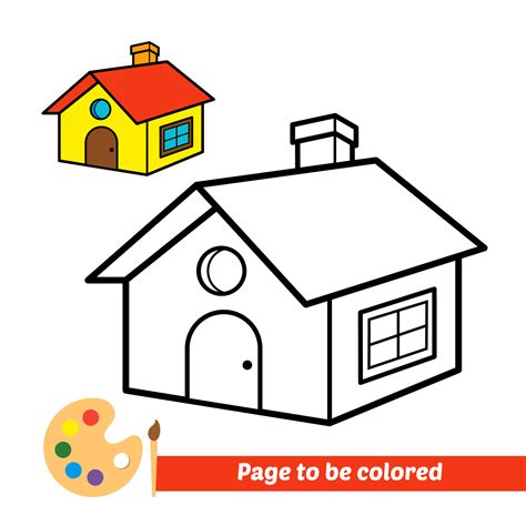 Casa Para Colorear Para Ninos