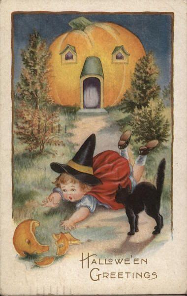 Halloween Greetings Vintage Halloween Cards Halloween