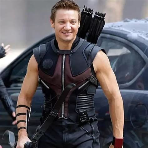 The Avengers Jeremy Renner Leather Costume Vest