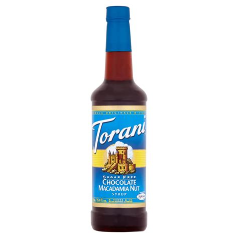 Torani Sugar Free Chocolate Macadamia Nut Syrup 750ml