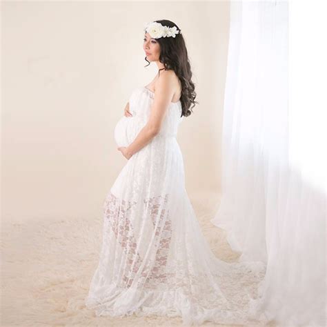 Hot Sale Maternity Photography Props Pregnancy Clothes Maxi Maternity Photo Shoot Dress Long