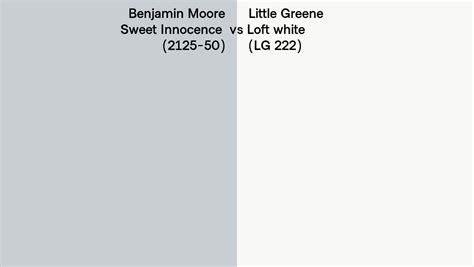Benjamin Moore Sweet Innocence 2125 50 Vs Little Greene Loft White