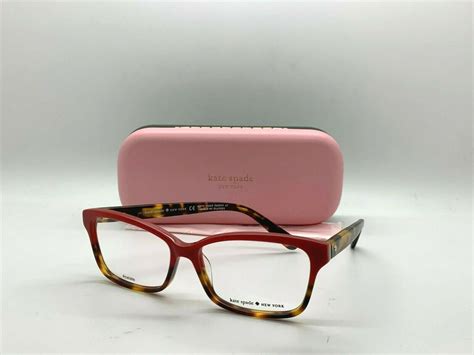 New Kate Spade New York Eyeglasses Sharla 01q0 Red Tortoise Fade 53 14 135mm Eyeglass Frames