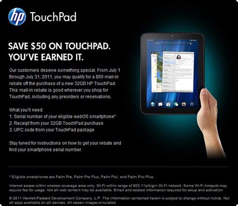 Hp Offers Touchpad Discount To Early Webos Adopters