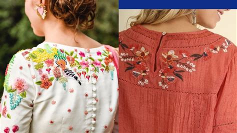 Beautiful And Latest Hand Embroidered Shirts Designs For Girls 2019