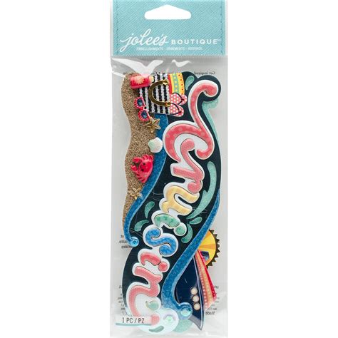 Jolees Boutique Title Waves Dimensional Stickers Cruisin 015586937848