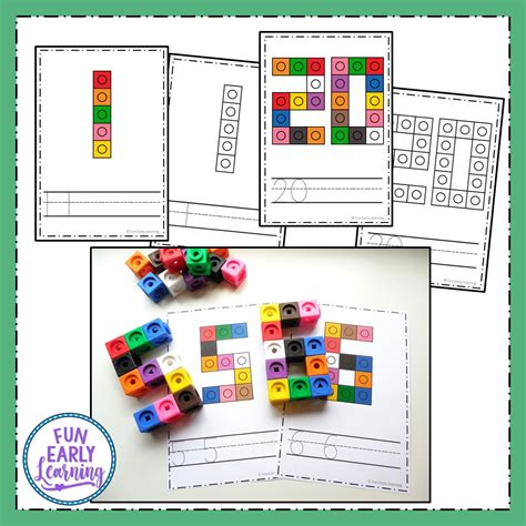 Snap Cube Numbers Hands On Math Activity For Number Identification