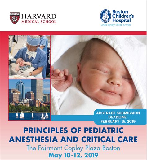 Principles Of Pediatric Anesthesia And Critical Care Conference