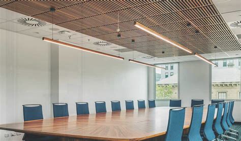 Lands Building Acoustic Project Ecoustic Timber Ceiling Blades