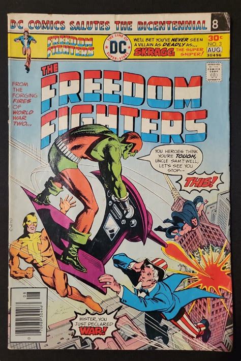 Freedom Fighters Bronze Age Dc Comics Salutes The Bicentennial Comic Books Bronze Age