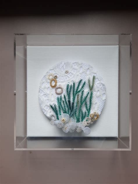 Bowls Of Fragility Coral Textile Art — Agy Textile Artist