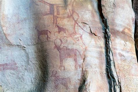 The Bhimbetka Rock Shelters And Cave Paintings In India