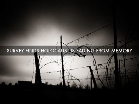 Survey Finds Holocaust Is Fading From Memory By