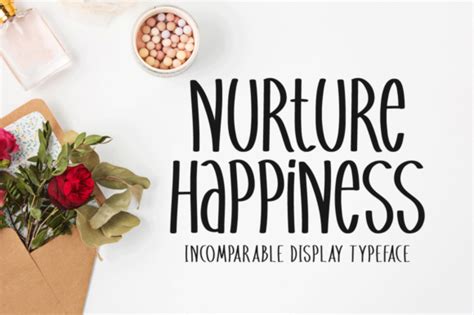 Nurture Happiness Font By Seemly Fonts · Creative Fabrica