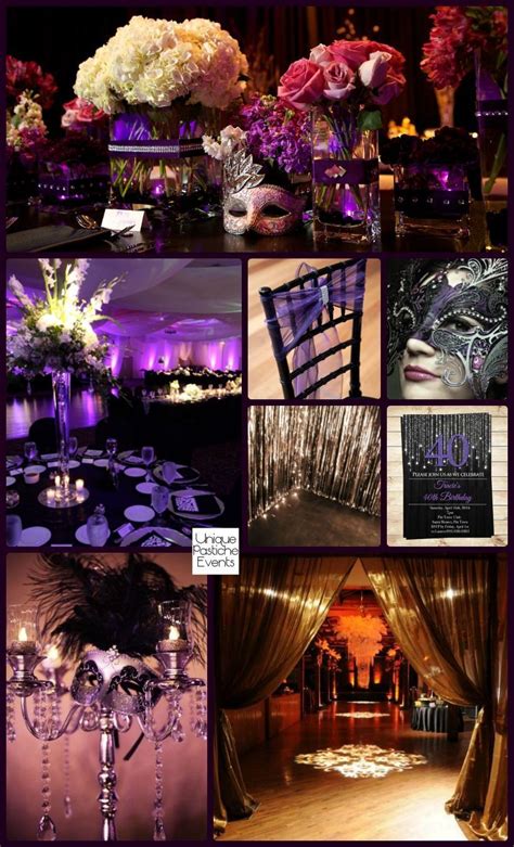 Moonlight Masquerade Ball In Black Purple And Silver Masquerade