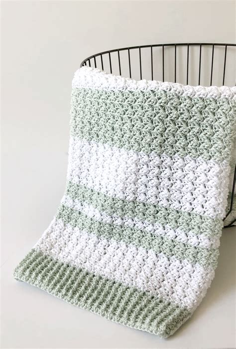 Crochet Sedge Stitch Baby Blanket Daisy Farm Crafts