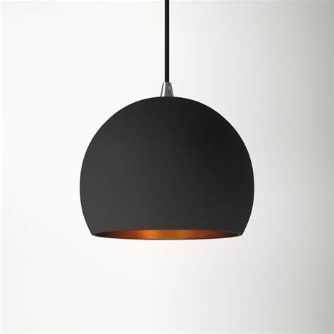 Allmodern Oaklee 1 Light Single Dome Pendant And Reviews Wayfair