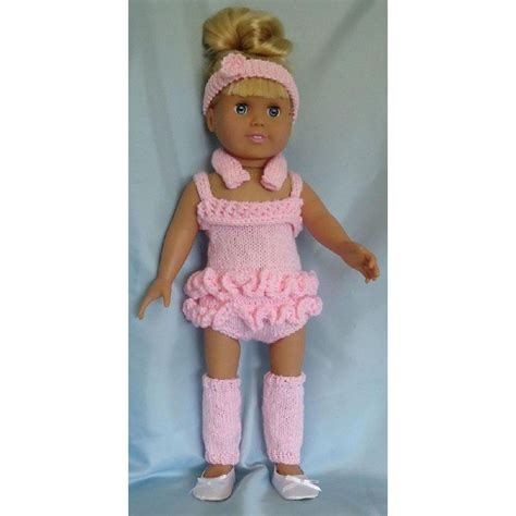 Dance Practice Knitting Patterns Fit American Girl And Other 18 Inch