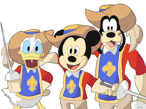 Mickey Donald And Goofy The Three Musketeers By Retro Robosan On