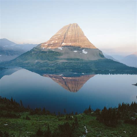 Download Wallpaper 3415x3415 Mountain Lake Reflection Top Ipad Pro