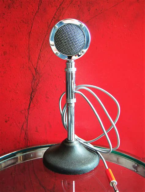 Vintage 1960s Astatic D 104 Crystal Lollipop Microphone Reverb