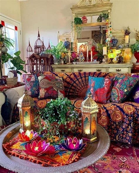 Lovely Bohemian Living Room Decor Ideas 03 Magzhouse Bohemian