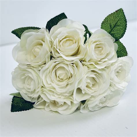 Rose Bouquet White S7503wht Each Upkgd