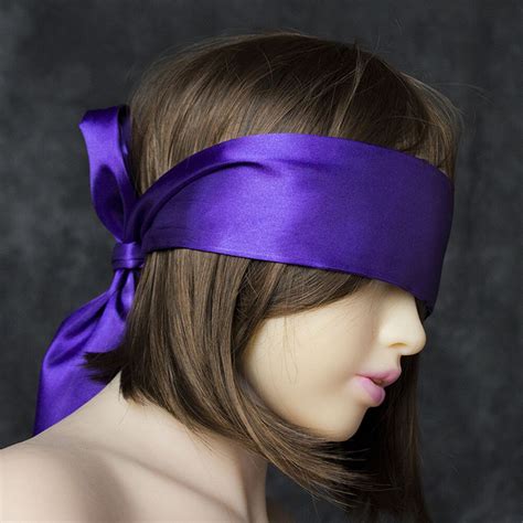 Ikoky Blindfold Adult Products Satin Ribbon Sex Toys For Couples Eyes