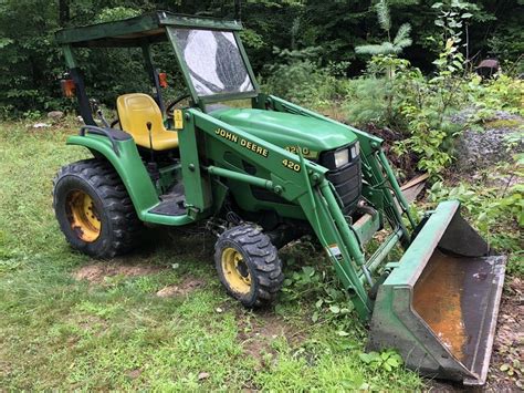 John Deere 420 Garden Tractor Front End Loader Fasci Garden