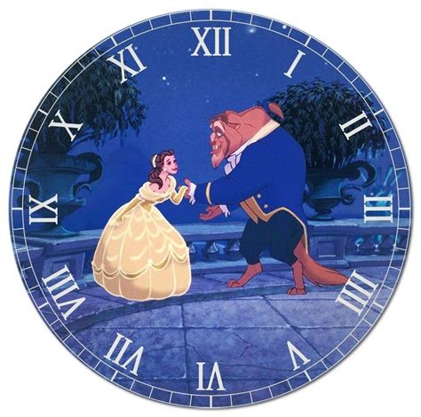 Beauty And The Beast Clock Etsy Beauty And The Beast Disney Clock