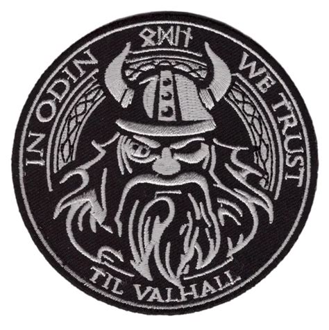 In Odin We Trust Viking Valhalla Mad Max Iron On Patch 699 Picclick