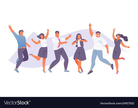 Happy Business People Royalty Free Vector Image