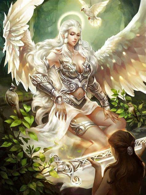Univers féérique Fantasy female warrior Fantasy art angels Angel warrior