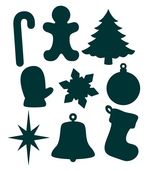 Christmas Ornaments Cutouts 10 Free Pdf Printables Printablee