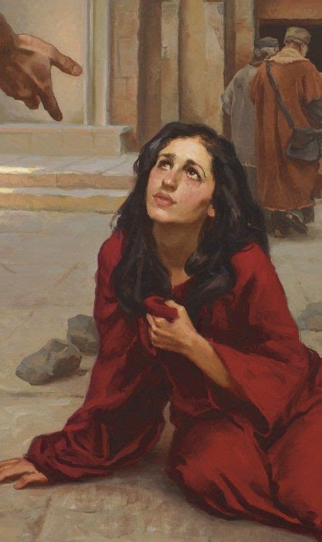 Woman Taken In Adultery Biblical Art Lds Art Adulterous Woman