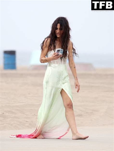 Sarah Shahi Is Spotted During A Beach Shoot In La 41 Photos