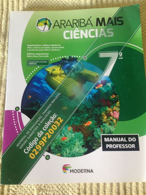 Araribá Mais 7 Ano Ciências Manual Do Professor Livro Moderna