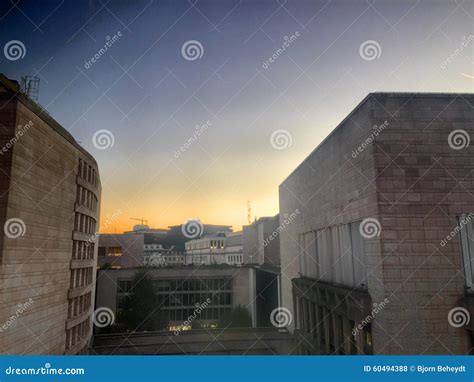 Soft Sunset Over The City Stock Photo Image Of Colorful 60494388