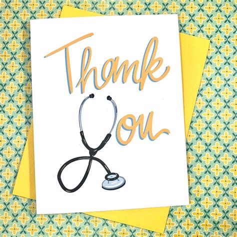 Medical Professional Thank You Card