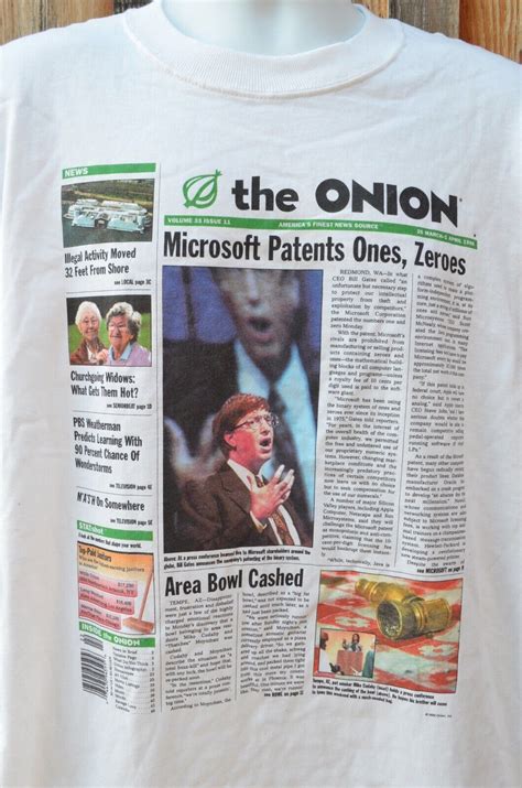Vintage 90s Microsoft The Onion Bill Gates Windows Co Gem