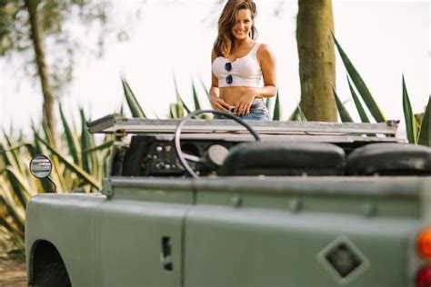 Nothing Goes Together Like A Gorgeous Girl And Land Rover Series Iii