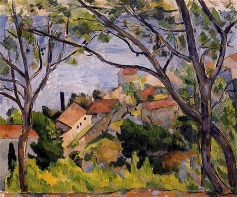 Lestaque View Through The Trees 1879 Paul Cezanne