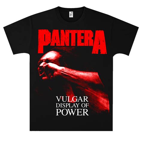 Pantera Red Vulgar T Shirt Pantera Official Store