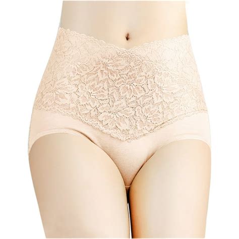 abcnature co ltd women s cotton panties seamless panties high waist breathable tummy control